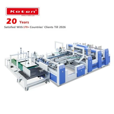 Máquina coladora automática de duas folhas